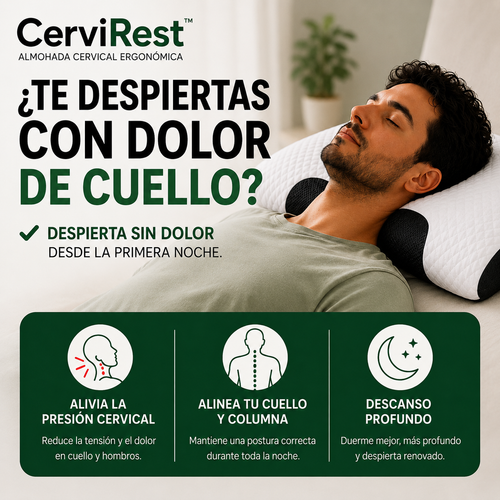 Despierta con un cuello mejor apoyado desde tu primera noche gracias a CerviRest™ y su Tecnología BioAlign™ Memory Support.