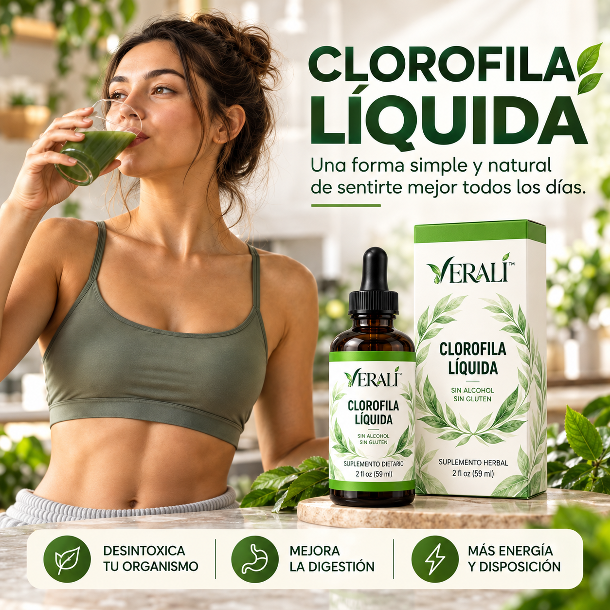 Veralí™ | Clorofila Líquida Premium