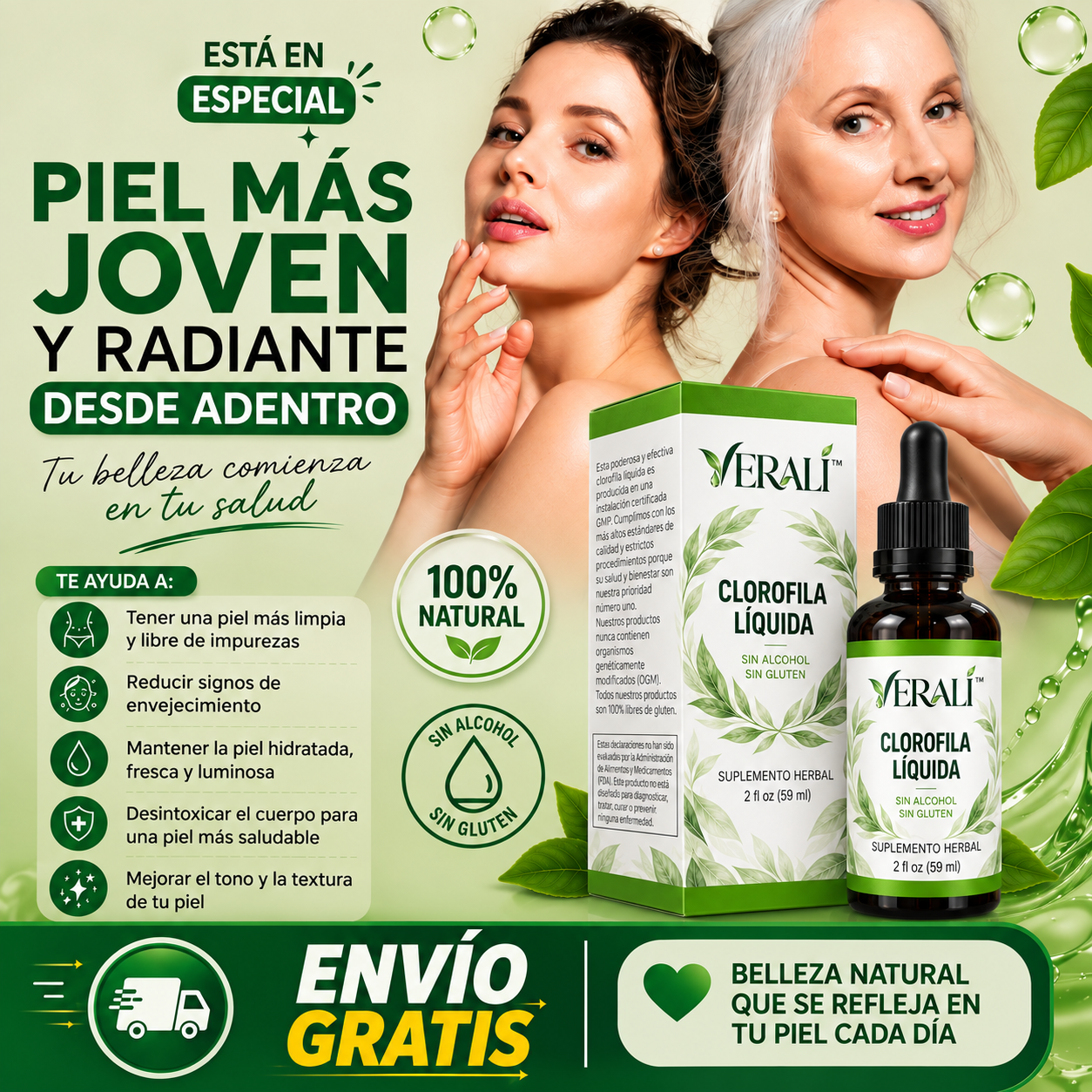 Veralí™ | Clorofila Líquida Premium
