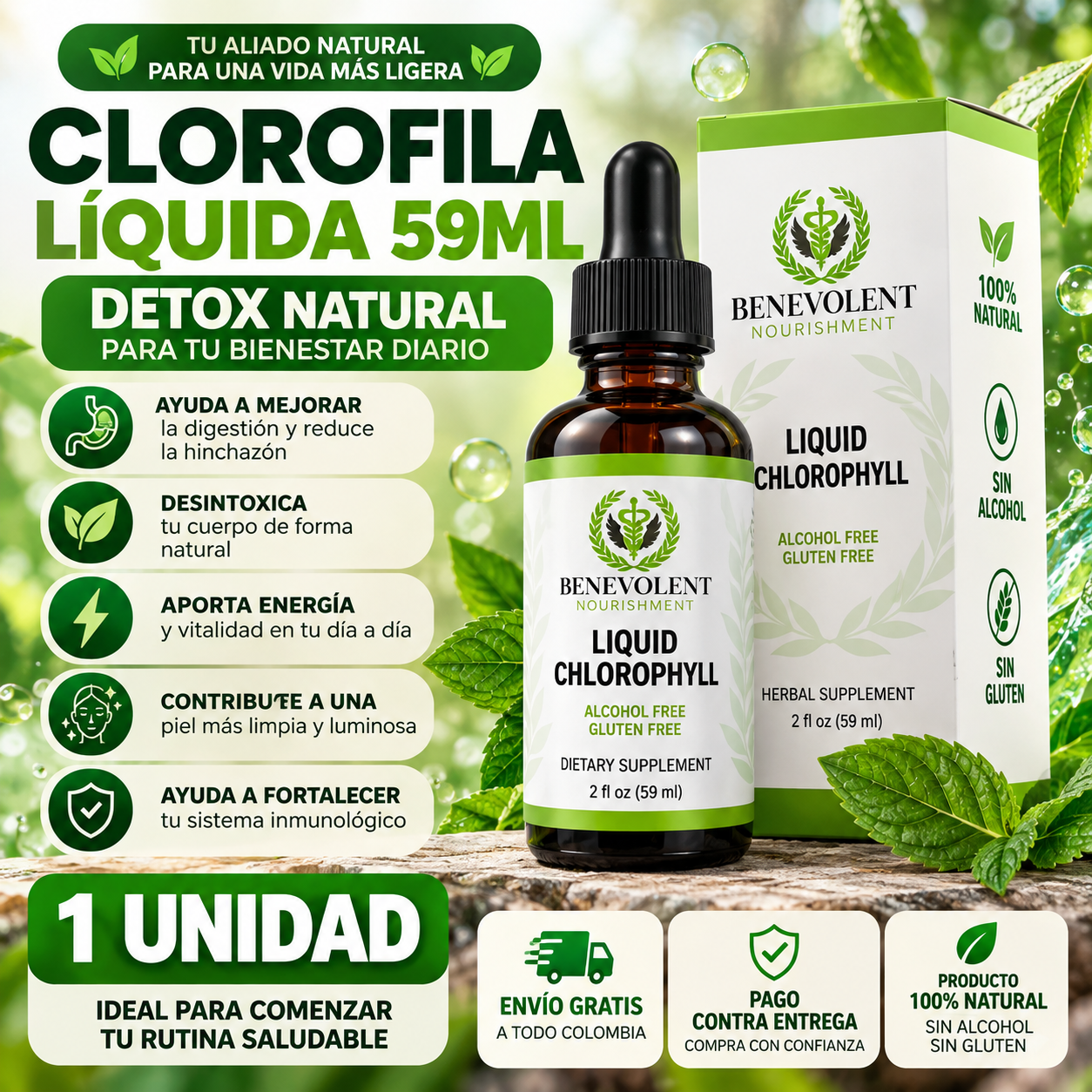 Veralí™ | Clorofila Líquida Premium