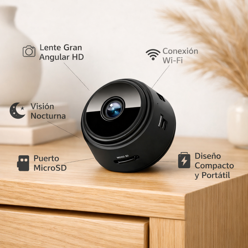 VizoCam A9™ | Mini Cámara Espía: Descubre la VERDAD 📹👀